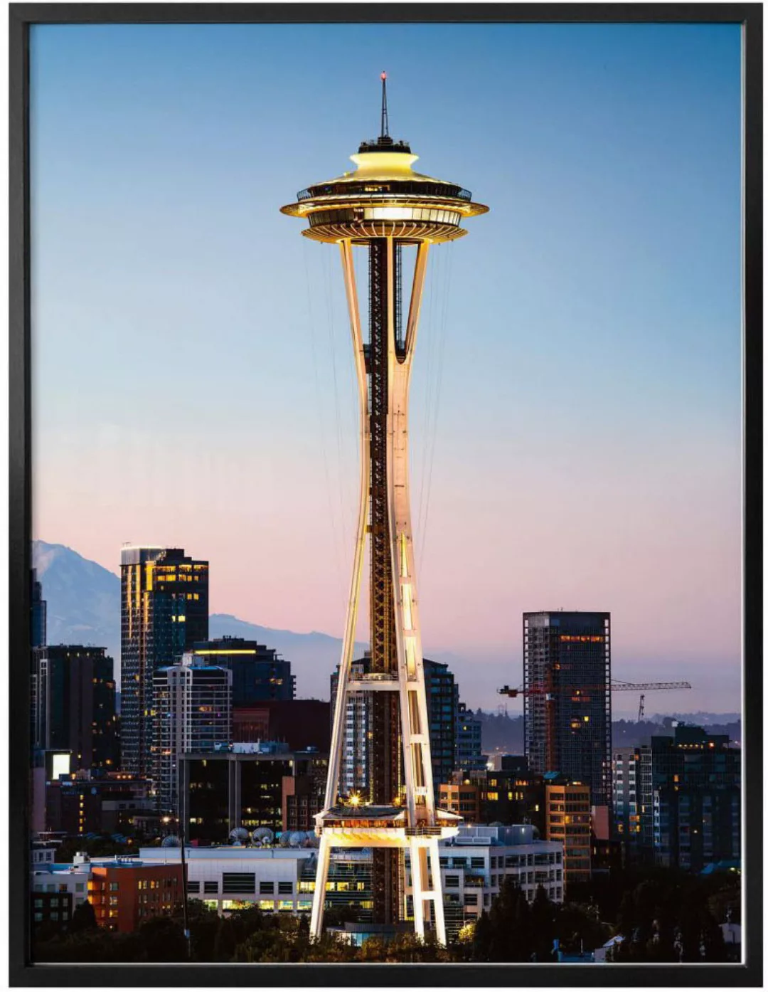 Wall-Art Poster "Space Needle Seattle", Städte, (Set, 1 St.), Poster ohne B günstig online kaufen