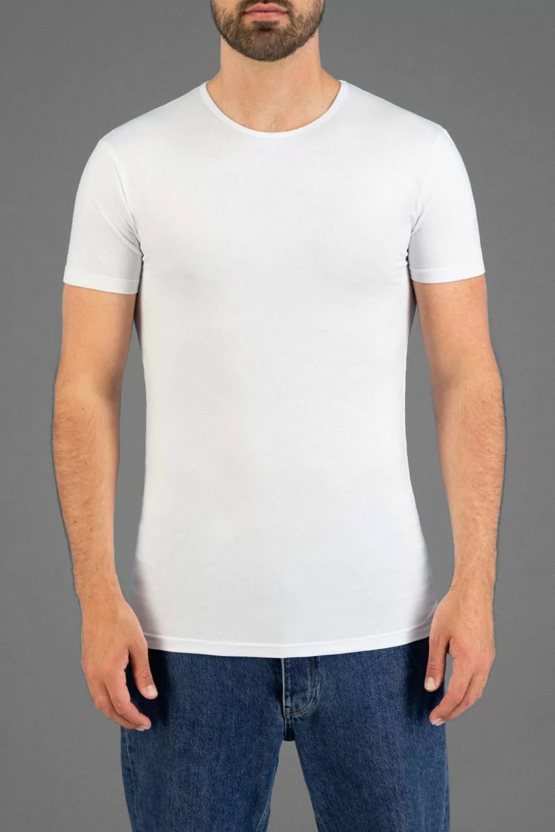 Garage Basic T-Shirt Weiss Rundhals - Größe XL günstig online kaufen