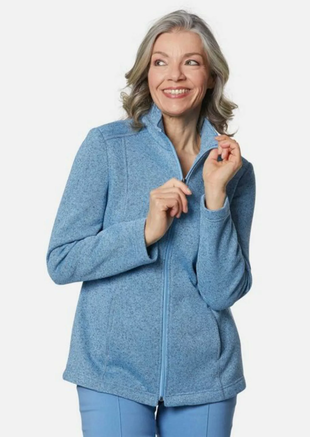 GOLDNER Fleecejacke Kuschelweiche Strickfleece-Jacke günstig online kaufen