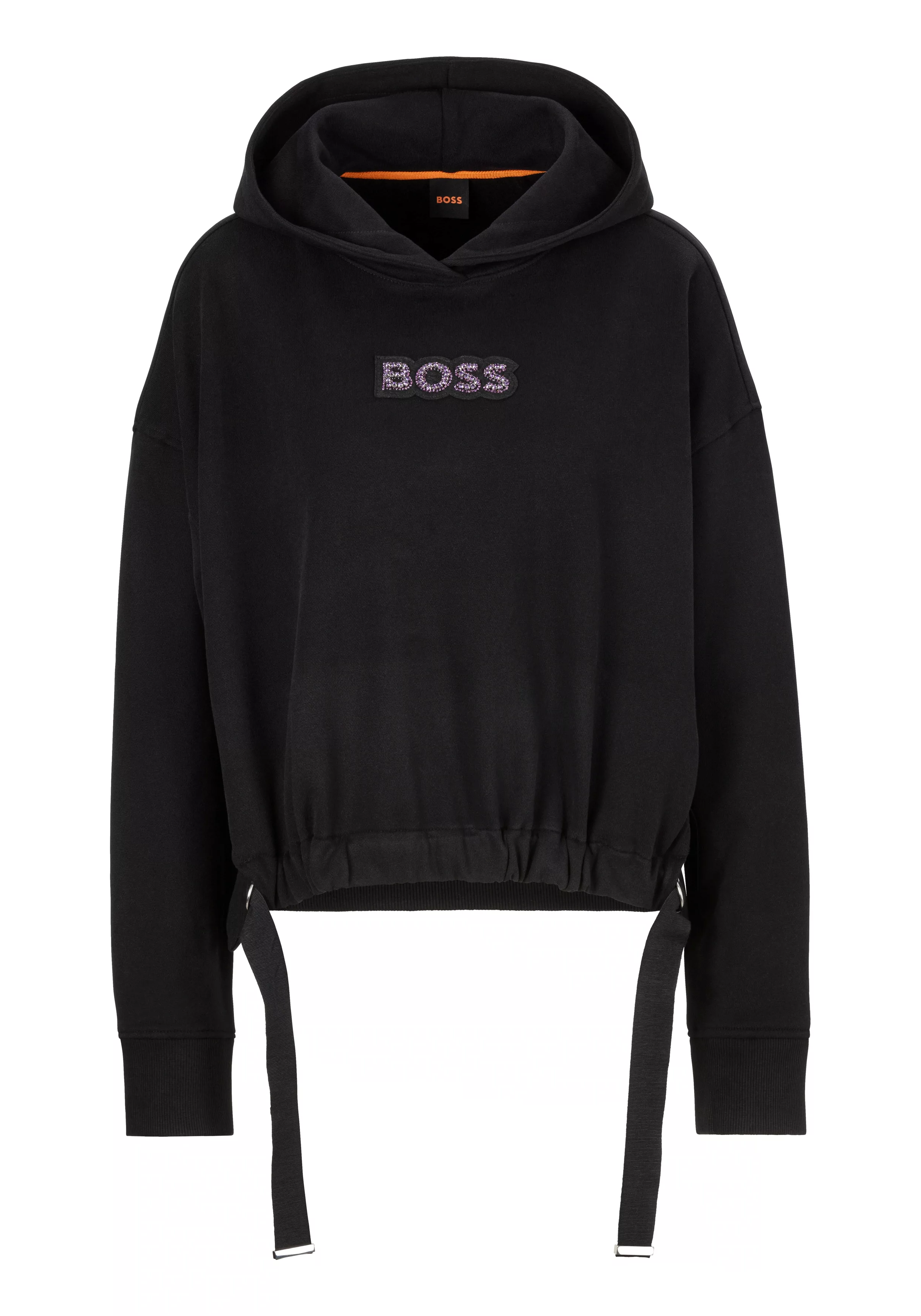 BOSS ORANGE Sweatshirt C_Eblousa_stonebadge mit Strass-Stickerei günstig online kaufen