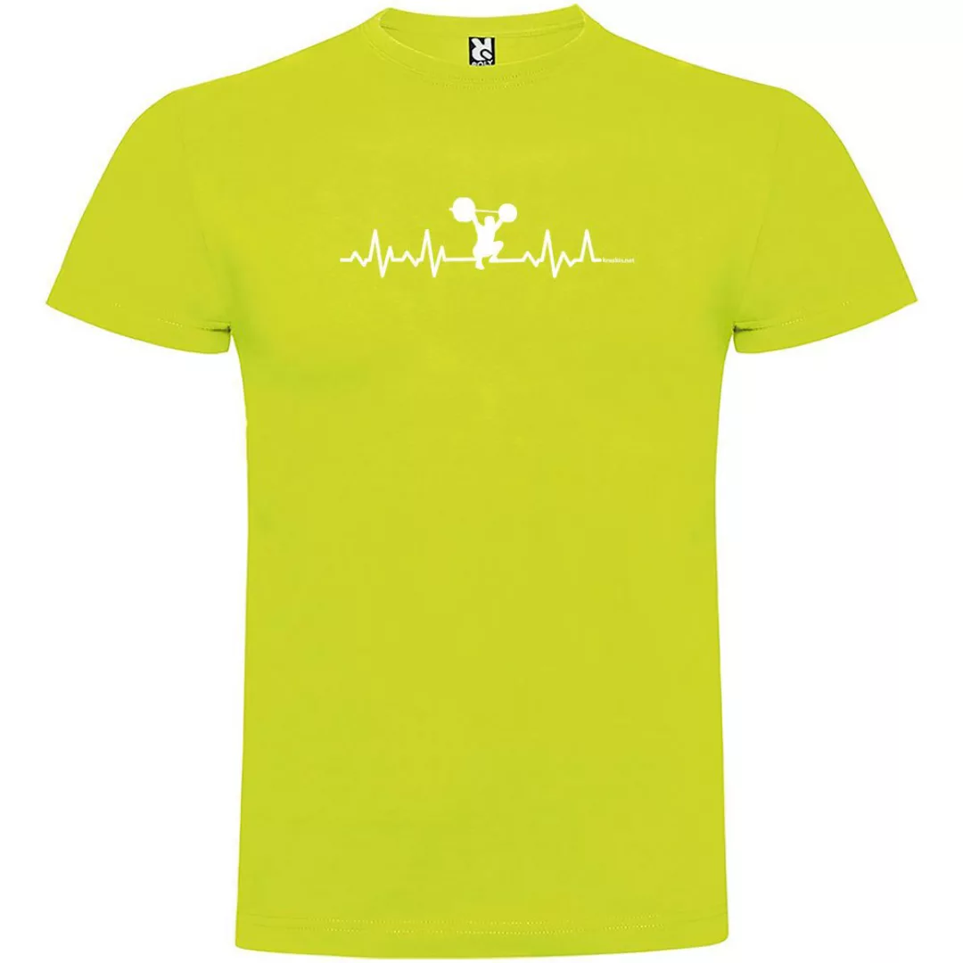 Kruskis Fitness Heartbeat Kurzärmeliges T-shirt XL Light Green günstig online kaufen