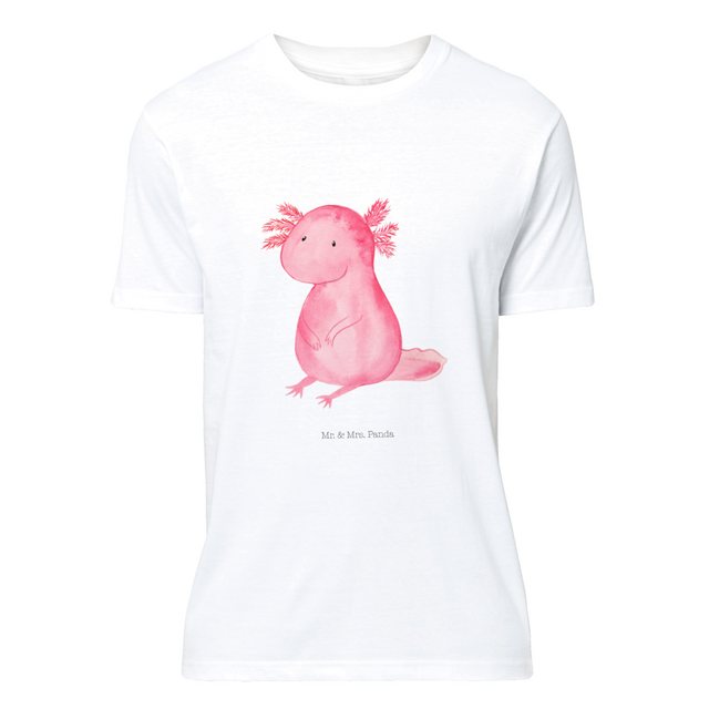 Mr. & Mrs. Panda T-Shirt Axolotl - Weiß - Geschenk, zufrieden, Party, T-Shi günstig online kaufen