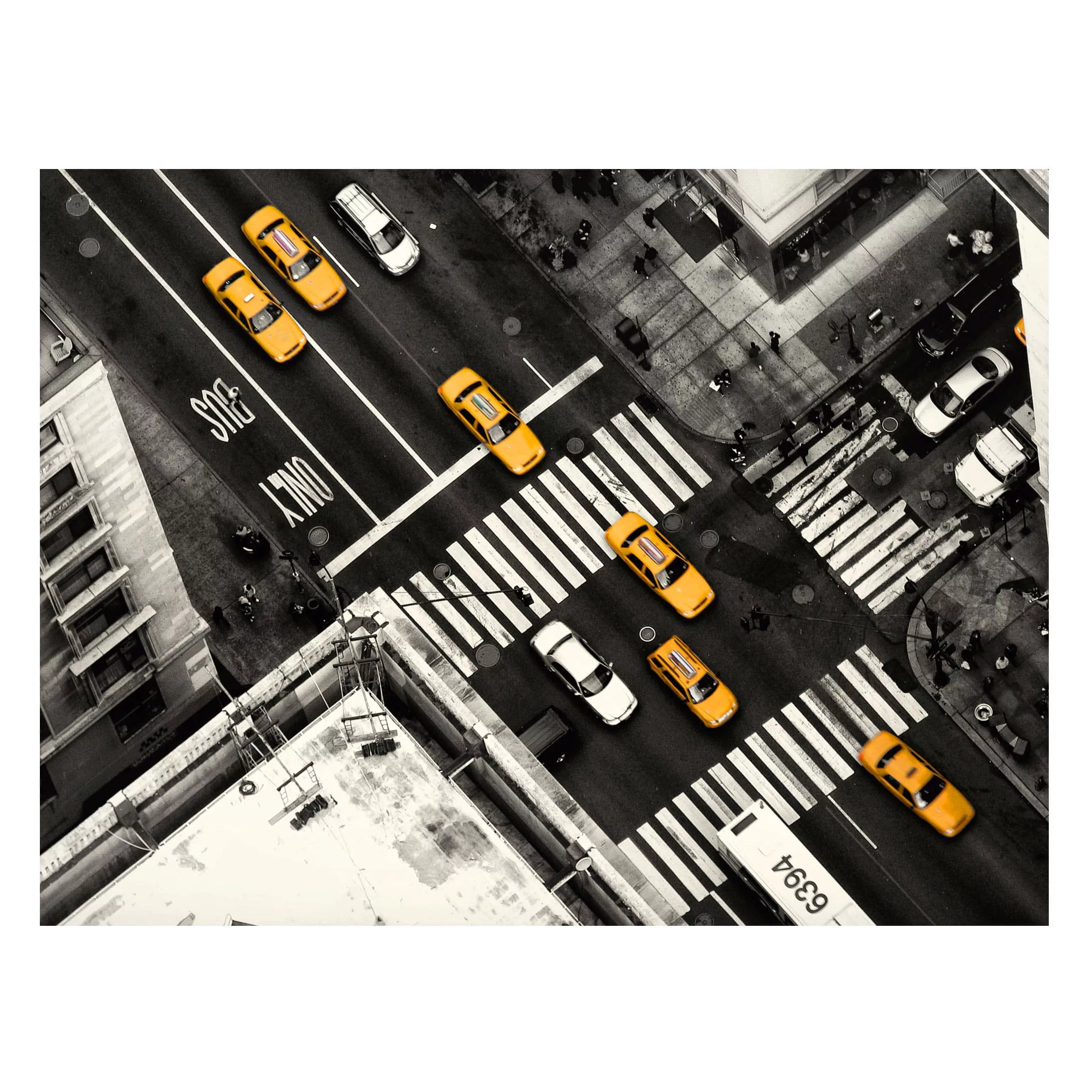 Magnettafel - Querformat 4:3 New York City Cabs günstig online kaufen