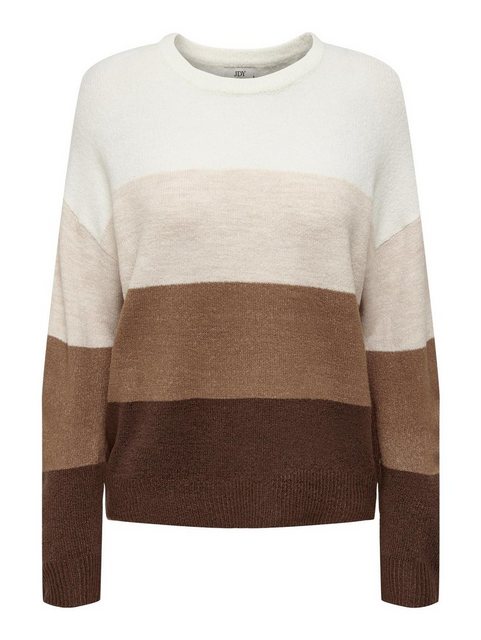 JACQUELINE de YONG Strickpullover Gestreifter Feinstrick Pullover Langarm S günstig online kaufen