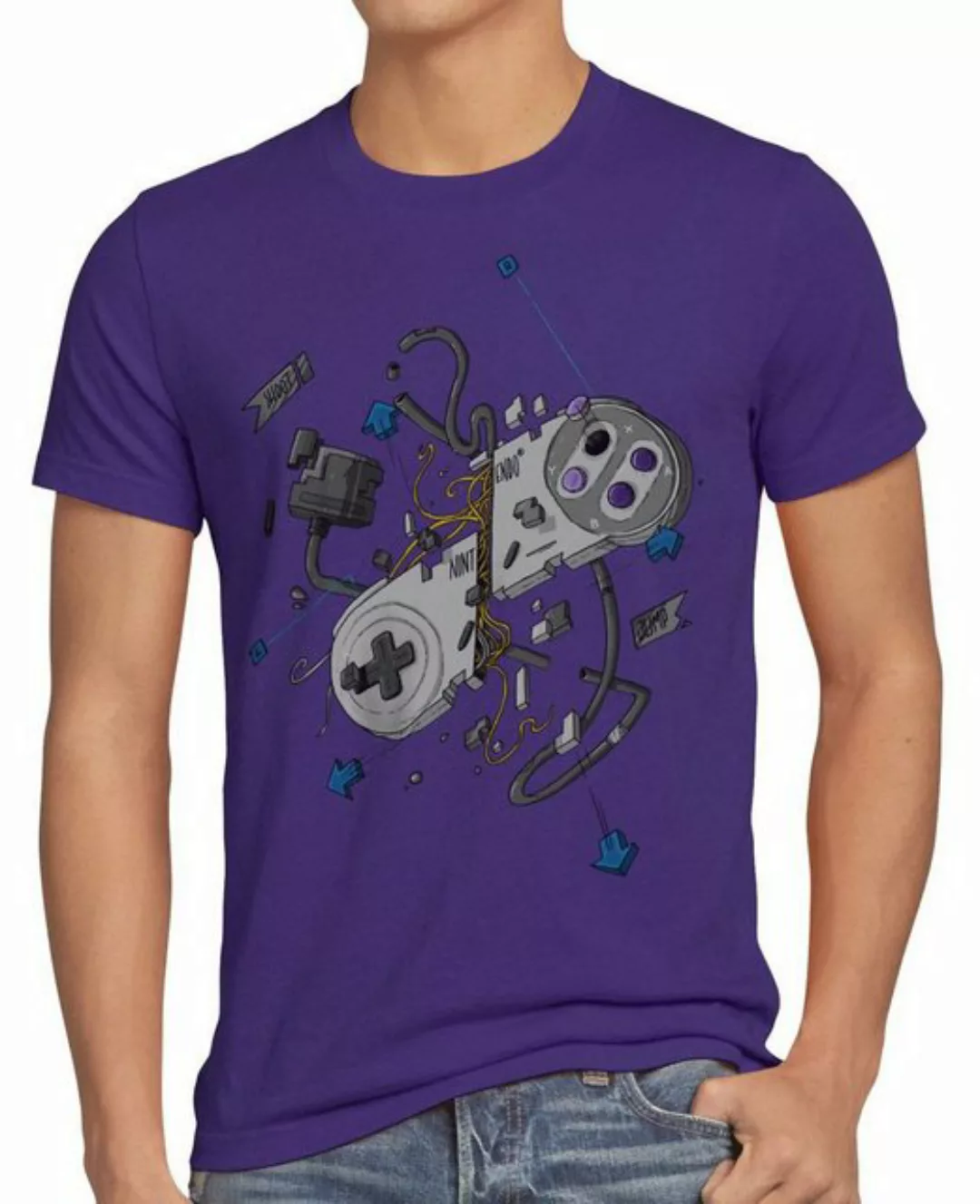 style3 T-Shirt 16-Bit Gamer snes nes kart super nintendo mario retro classi günstig online kaufen