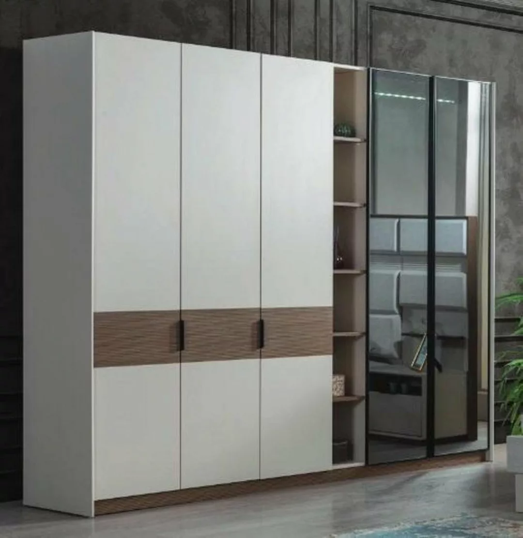 JVmoebel Kleiderschrank Weiß Schlafzimmer Kleiderschrank Luxus Modern Schra günstig online kaufen