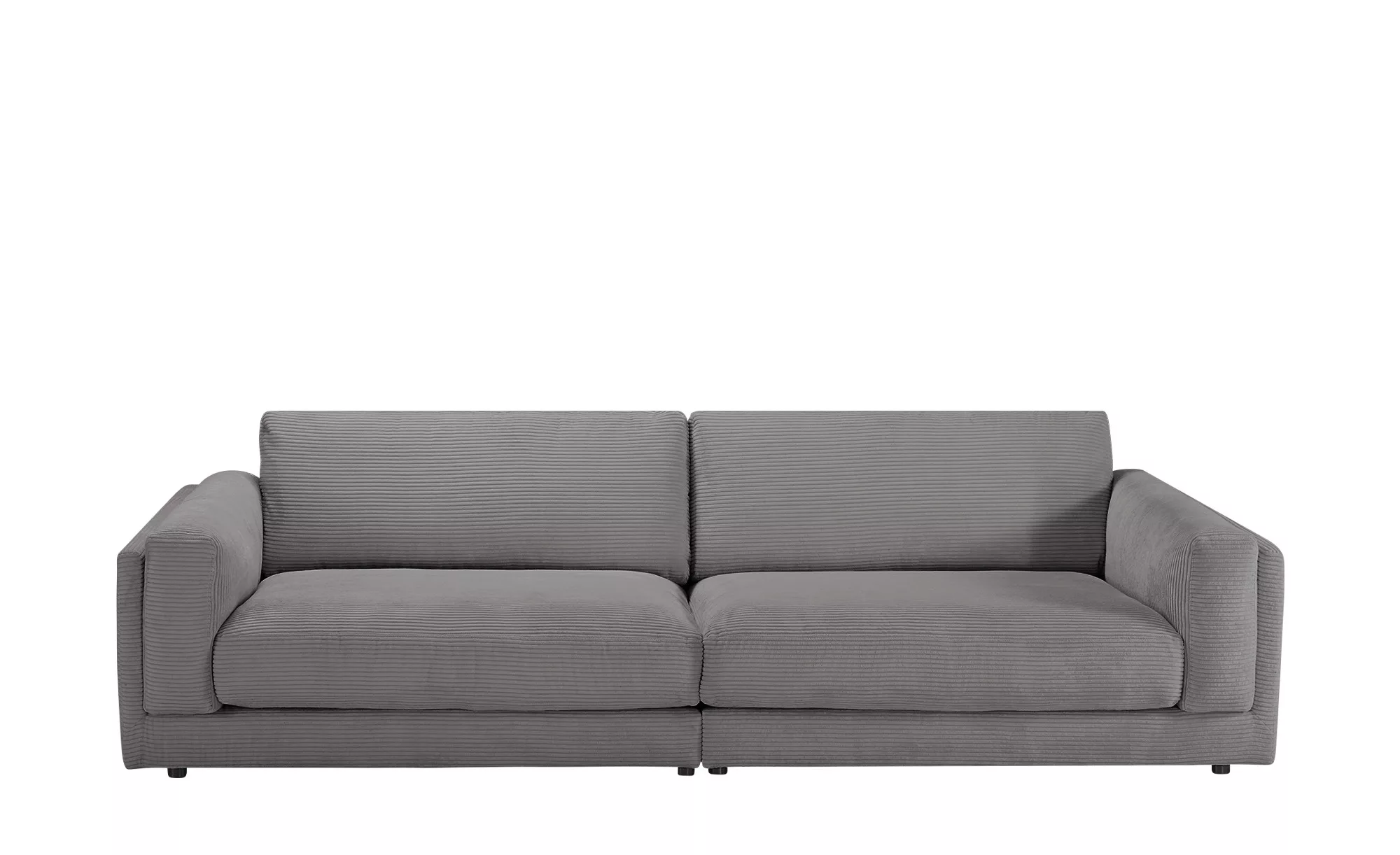 Jette Home Big Sofa aus Cord Roomy ¦ grau ¦ Maße (cm): B: 294 H: 85 T: 150. günstig online kaufen