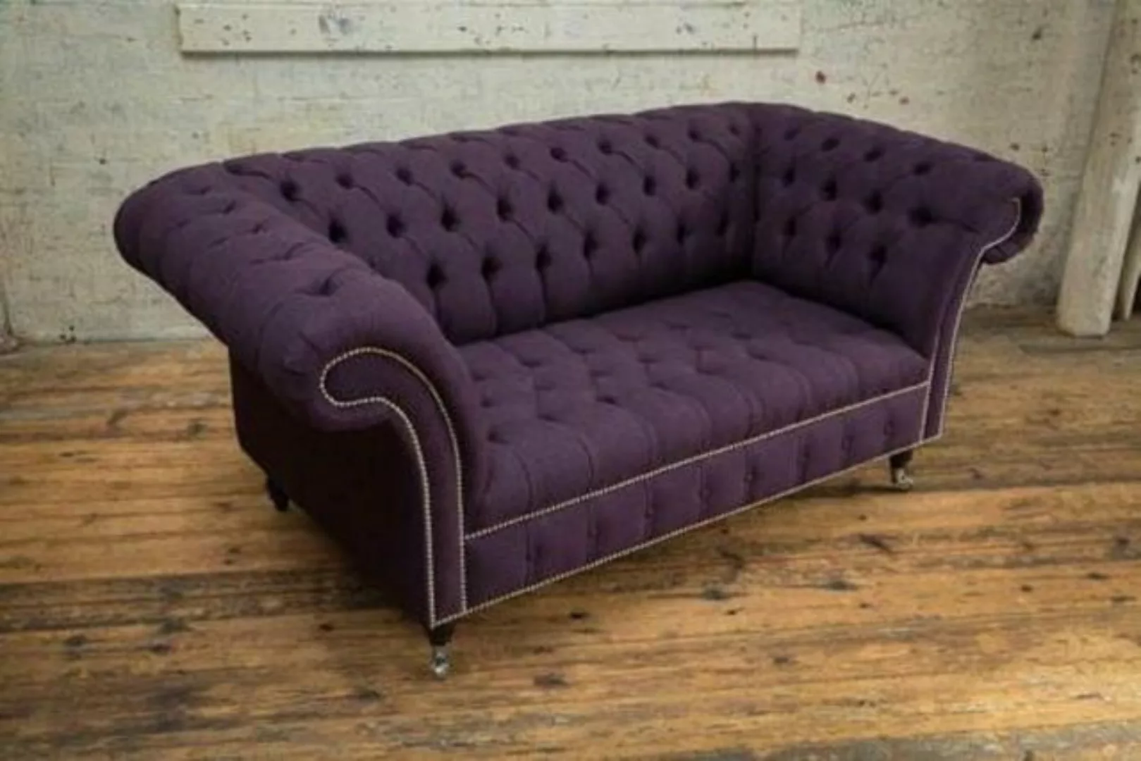 JVmoebel Sofa Chesterfield 2 Sitzer Couch Polster Sofa Designer Couchen günstig online kaufen