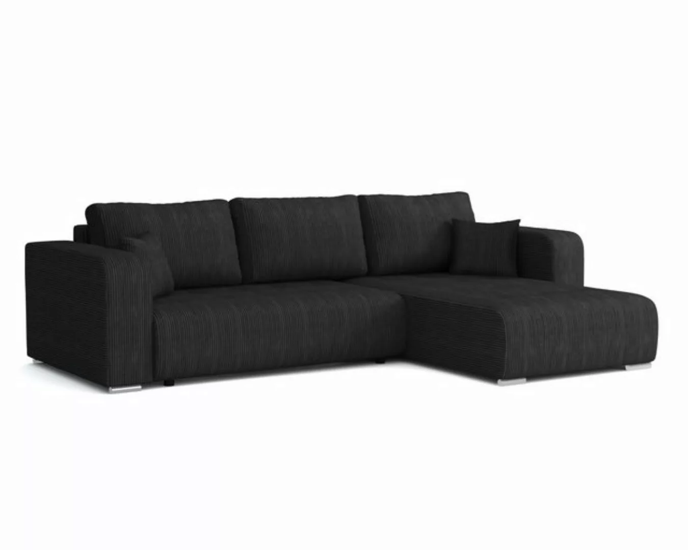 Deine Möbel 24 Wohnlandschaft CARACAS 288 cm breit Ecksofa Sofa Wohnzimmer günstig online kaufen