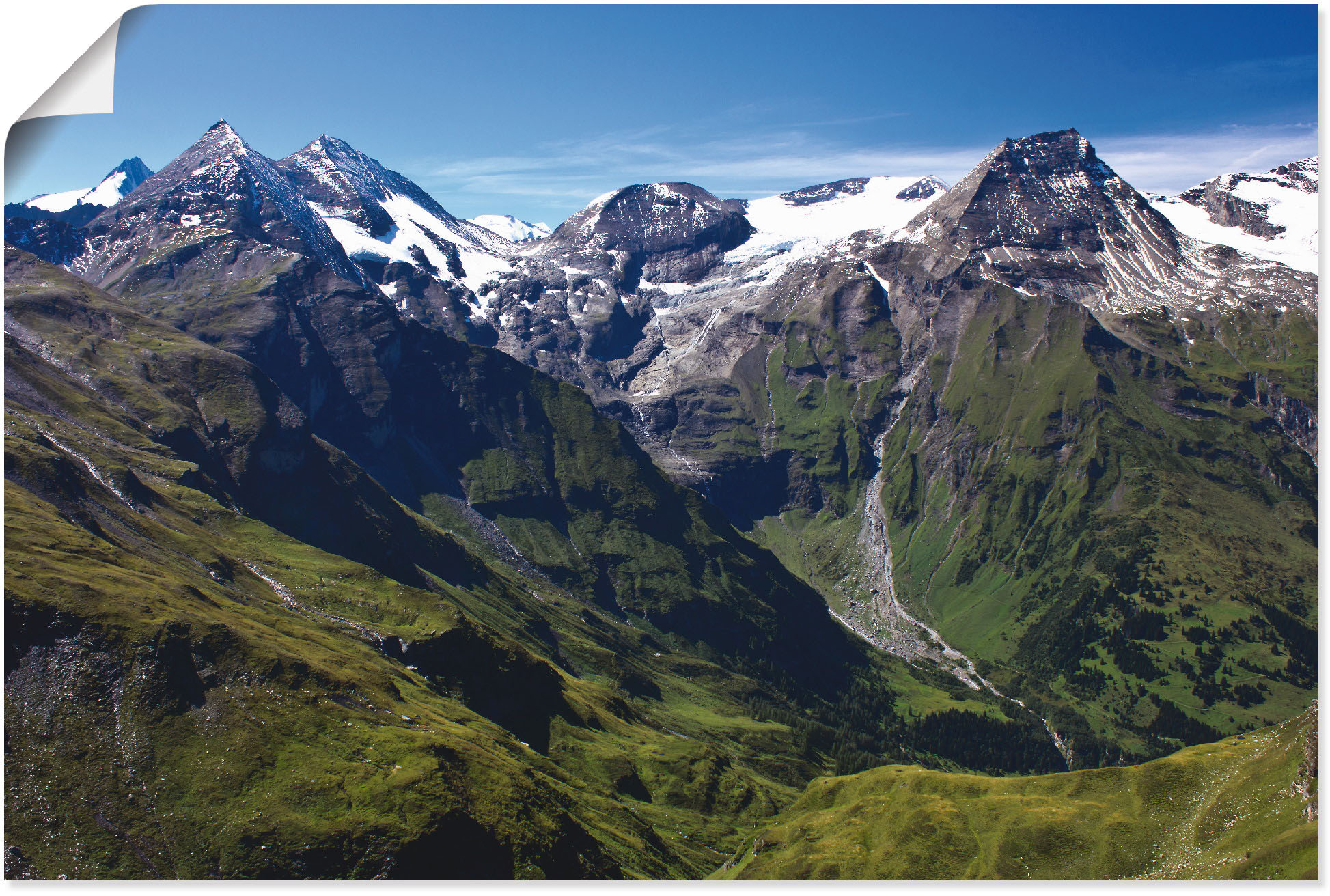 Artland Wandbild »Berge rund um den Großglockner«, Berge, (1 St.), als Lein günstig online kaufen