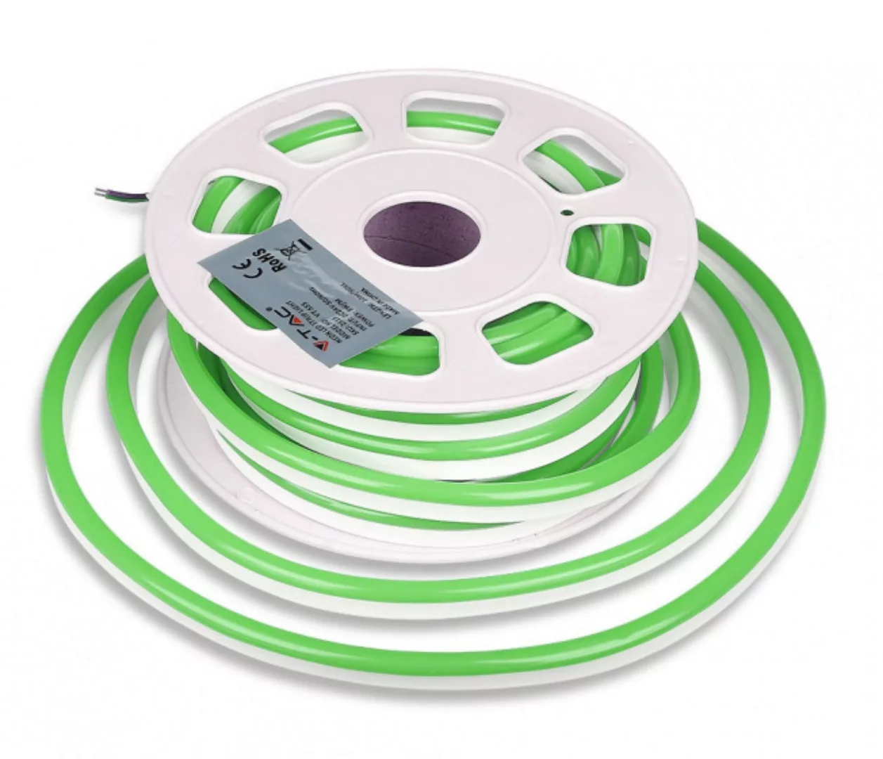 Led-streifen Neon Flex 10 Meter Pvc 24v 8w Grün günstig online kaufen