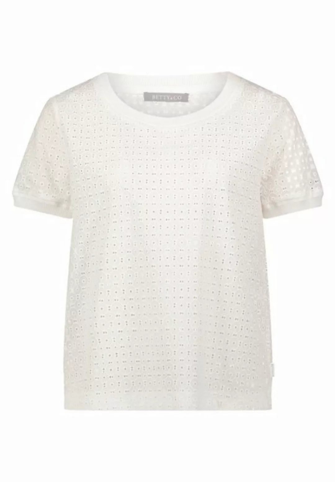 Betty&Co Blusentop Bluse Kurz 1/2 Arm, Offwhite günstig online kaufen