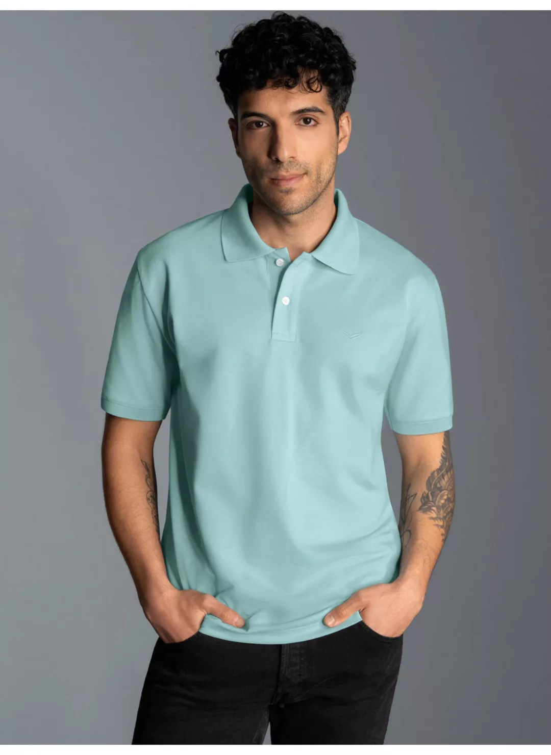 Trigema Poloshirt TRIGEMA Poloshirt DELUXE Piqué (1-tlg) günstig online kaufen