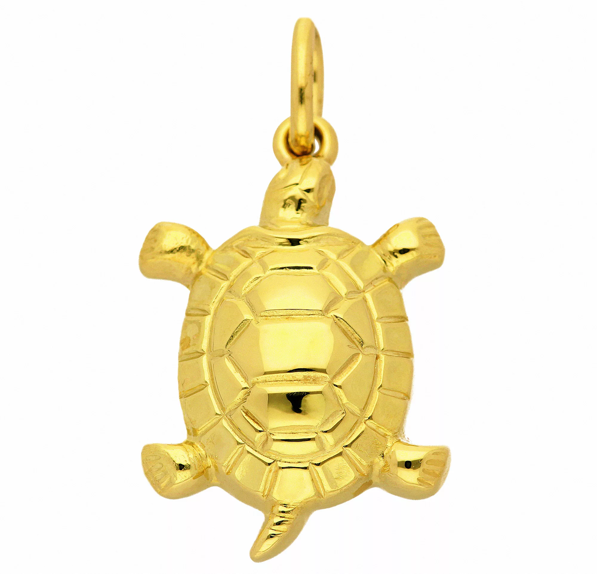 Adelia´s Kettenanhänger "Damen Goldschmuck 585 Gold Anhänger Schildkröte", günstig online kaufen