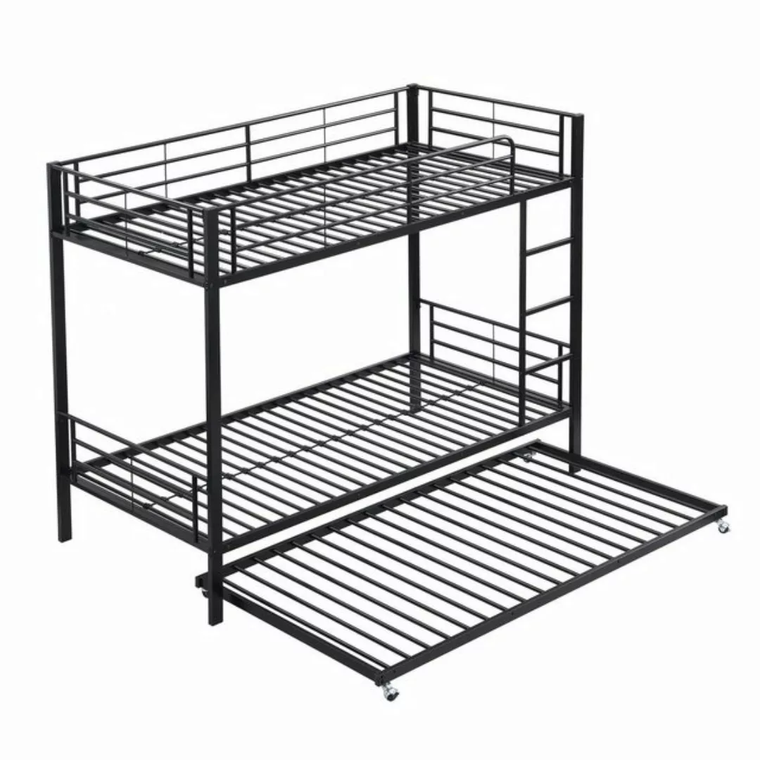 Gotagee Metallbett Eisenbett Etagenbett Kinderbett mit Ausziehbett 90x200cm günstig online kaufen