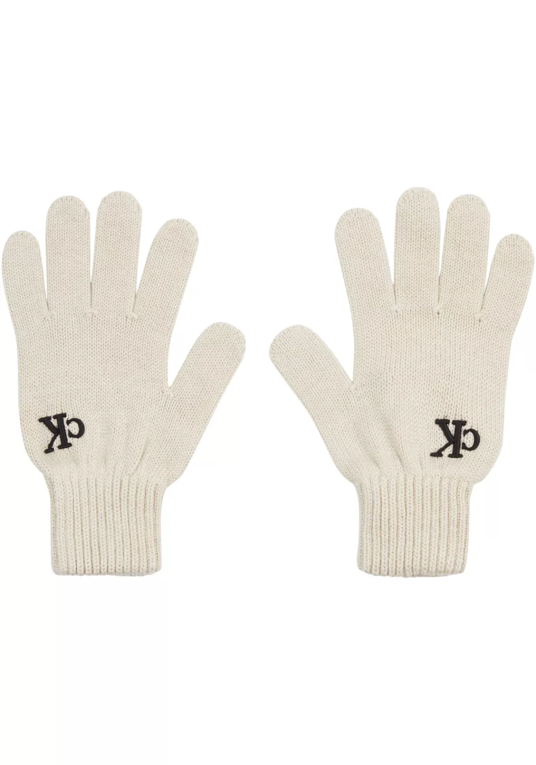 Calvin Klein Jeans Strickhandschuhe "SEASONAL POM POM GLOVES", mit Logostic günstig online kaufen