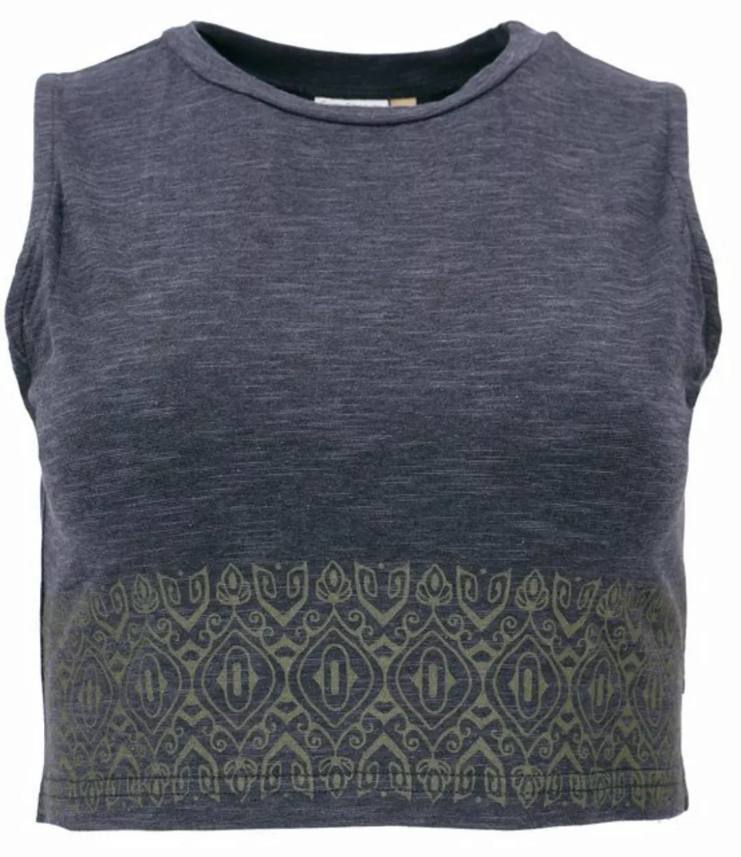 Guru-Shop T-Shirt Kurzes Top, bedrucktes Yoga Top, Yogatop aus.. Ethno Styl günstig online kaufen