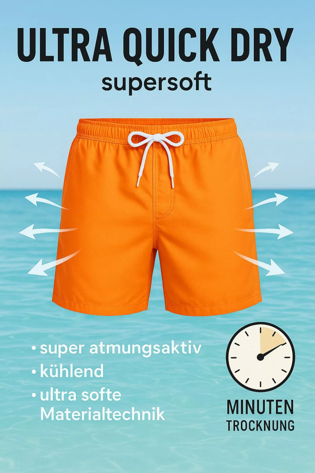 RedBridge Badeshorts Extrem schnelltrocknend – Atmungsaktiv, günstig online kaufen