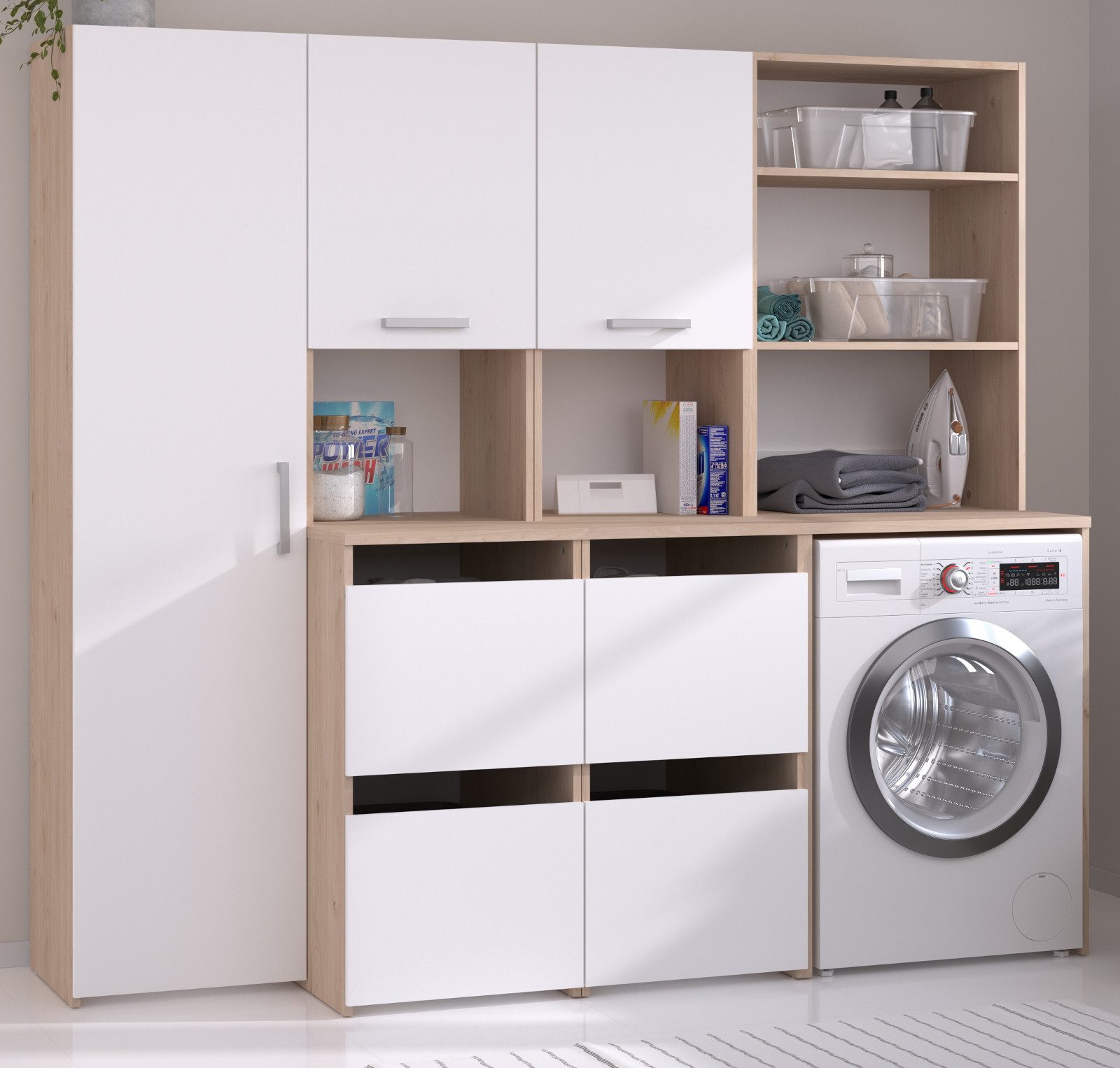 Parisot Waschmaschinenumbauschrank Laundry (Set 3-teilig mit günstig online kaufen