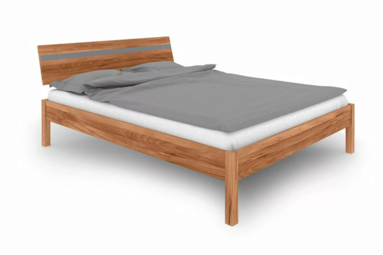 byoak Bett VENTO A-1 80 x 200 aus Massivholz, mit Holzkopfteil, Naturgeölt günstig online kaufen