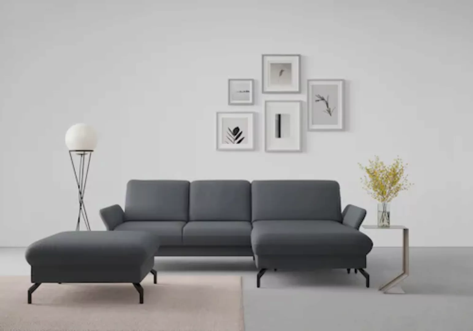 sit&more Ecksofa "Fashion L-Form", wahlweise mit Kopfteilverstellung und Vo günstig online kaufen