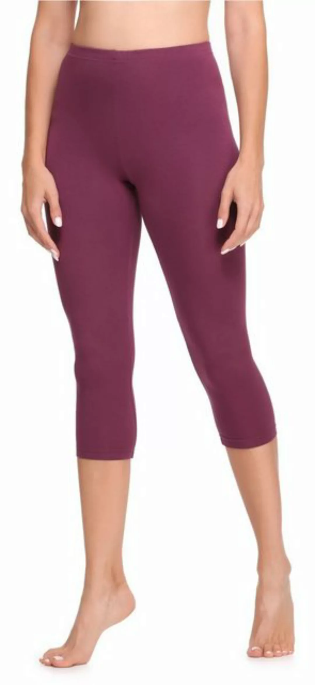 Ladeheid Leggings Damen Leggings 3/4 aus Viskose LA40-202 (1-tlg) elastisch günstig online kaufen