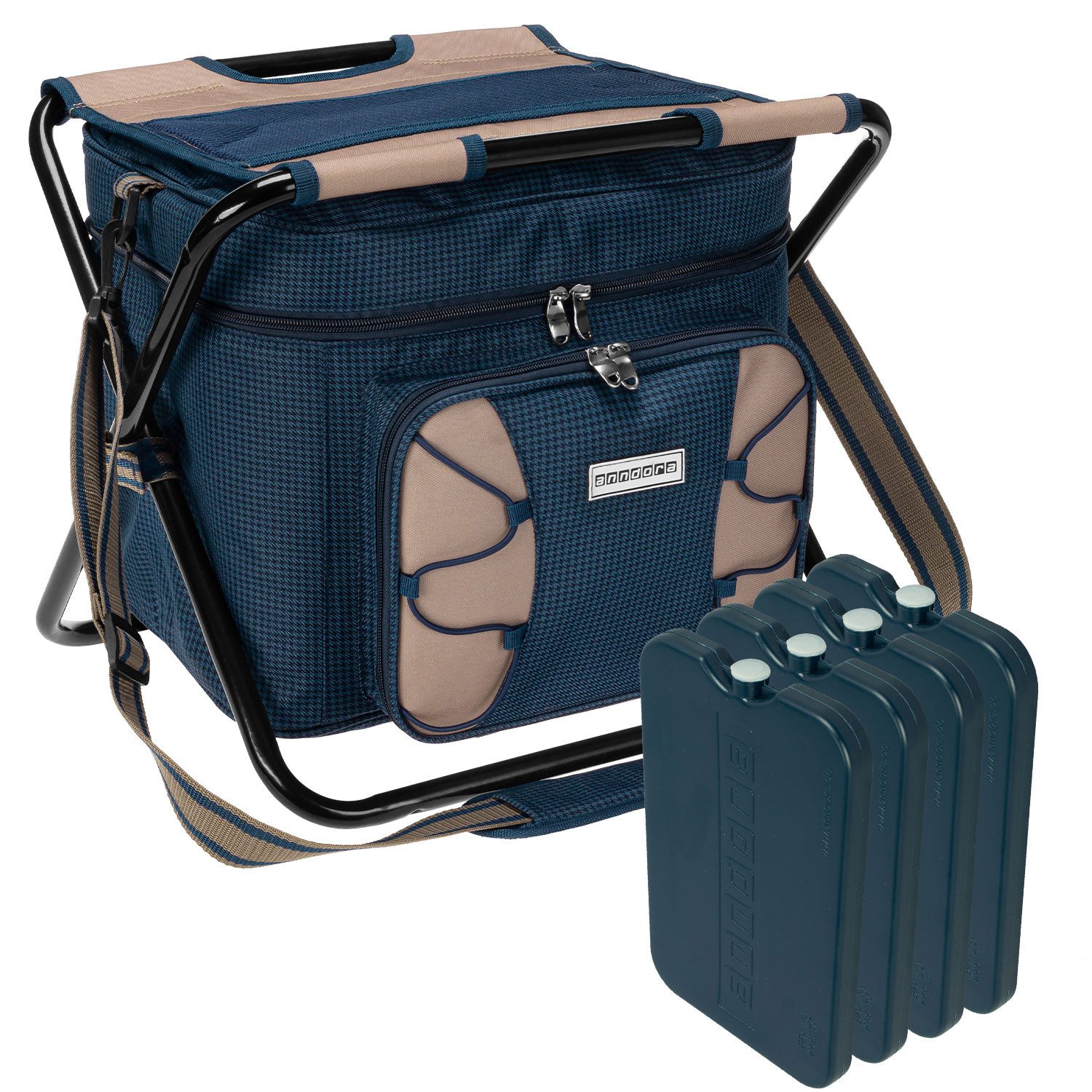 anndora Campinghocker mit Kühltasche inkl. 4 günstig online kaufen