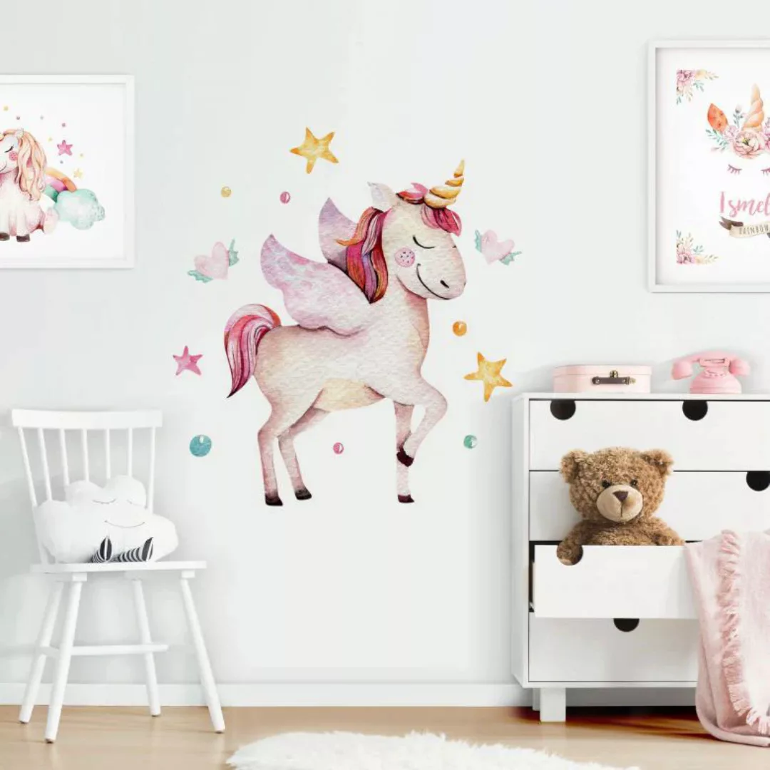 Wall-Art Wandtattoo »Pferde Aufkleber Einhorn Deko«, (1 St.) günstig online kaufen