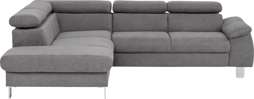 COTTA Ecksofa "Komaris L-Form mit Kopfteilverstellung", wahlweise mit Bettf günstig online kaufen