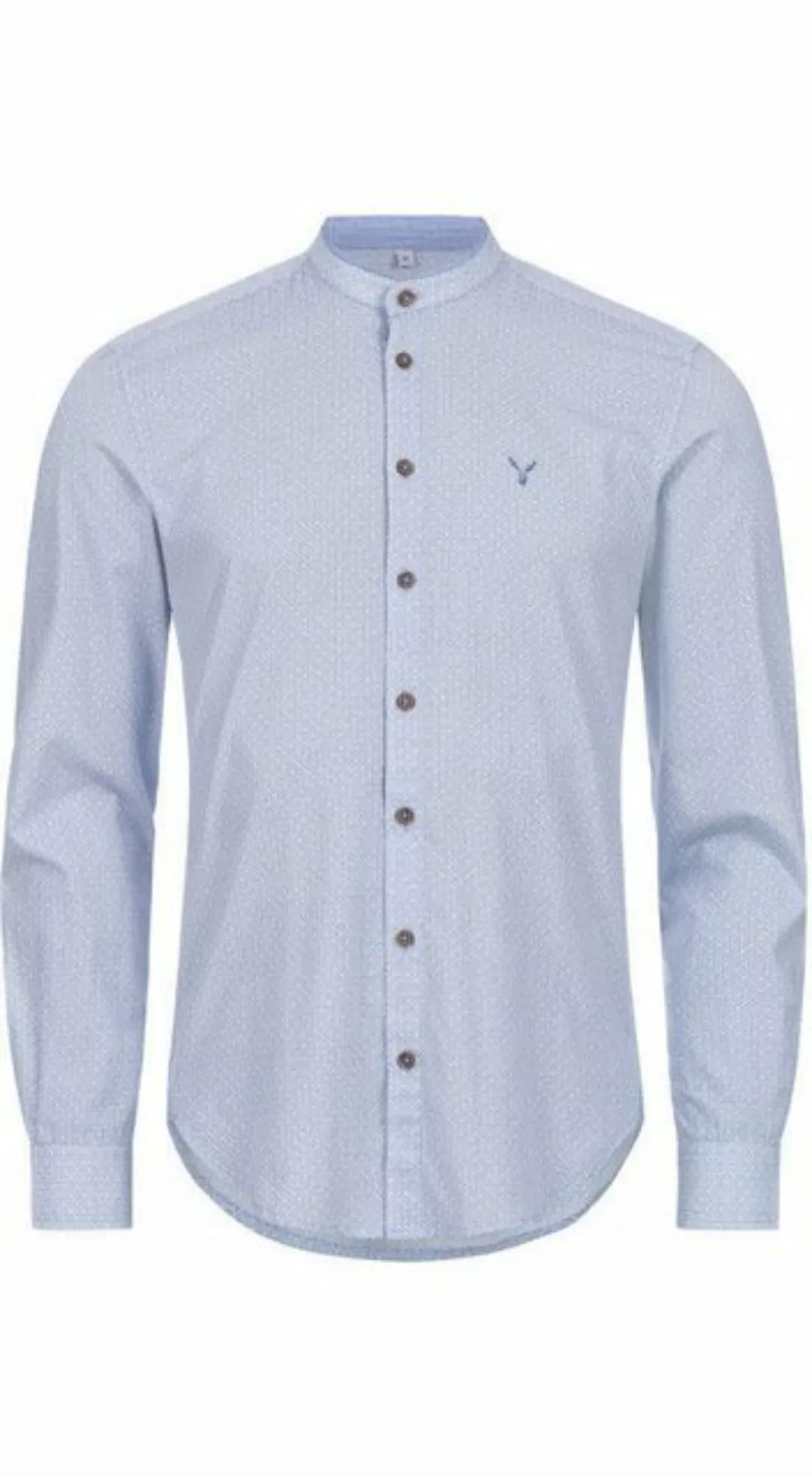 Nübler Trachtenhemd Trachtenhemd Langarm Peter in Blau von Nübler günstig online kaufen