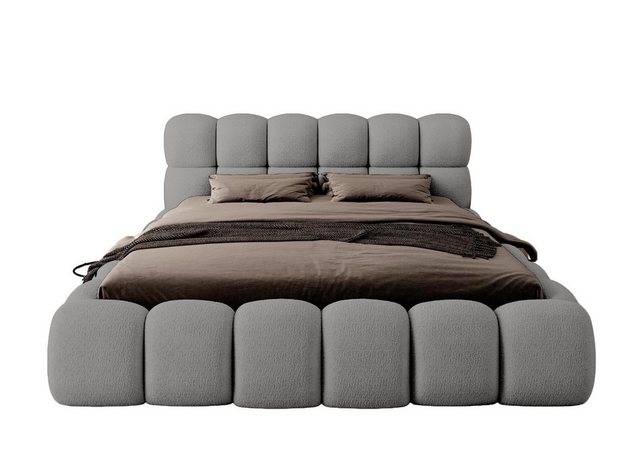 Compleo Polsterbett BUBBLE boucle Designerbett 140/160/180x200 BIZU, Wolken günstig online kaufen