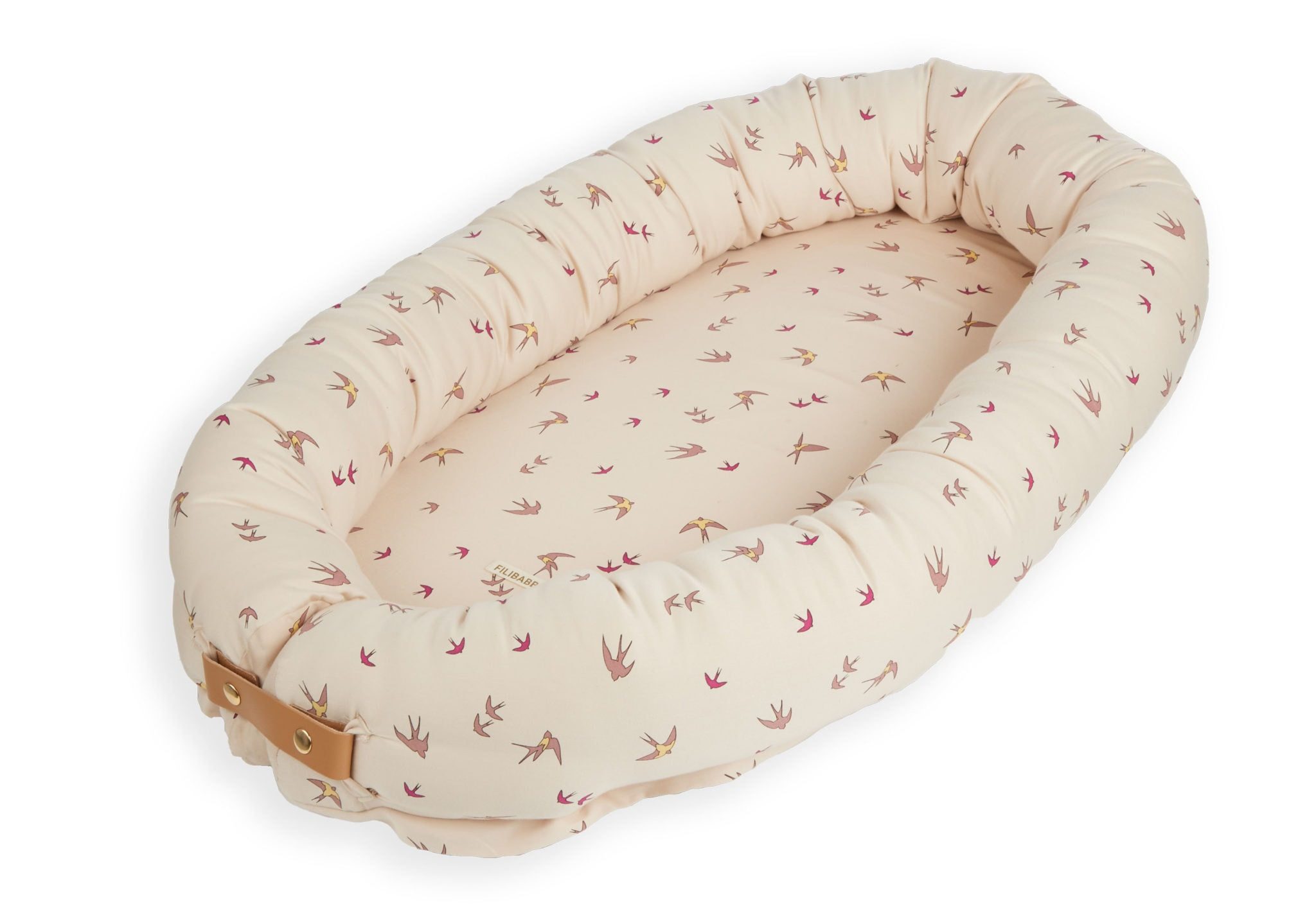 FILIBABBA Babybett Dancing Swallow Rosa, Bio-Baumwolle, günstig online kaufen