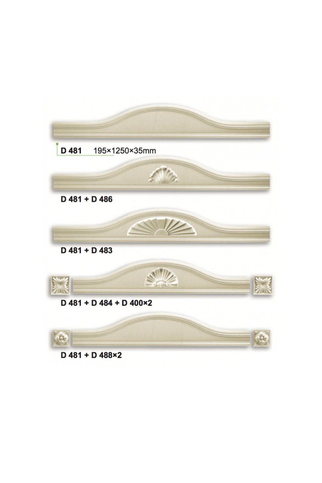 Grand Decor Wanddekoobjekt D484 (Türbekrönung Türrahmen günstig online kaufen