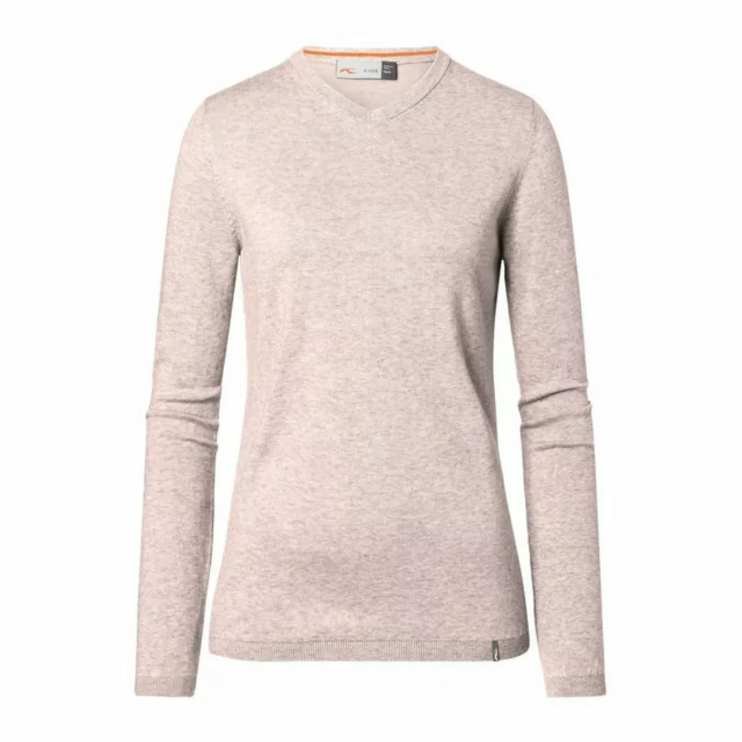 KJUS Trainingspullover Kjus Kicki V-Neck Pullover Pink-White günstig online kaufen