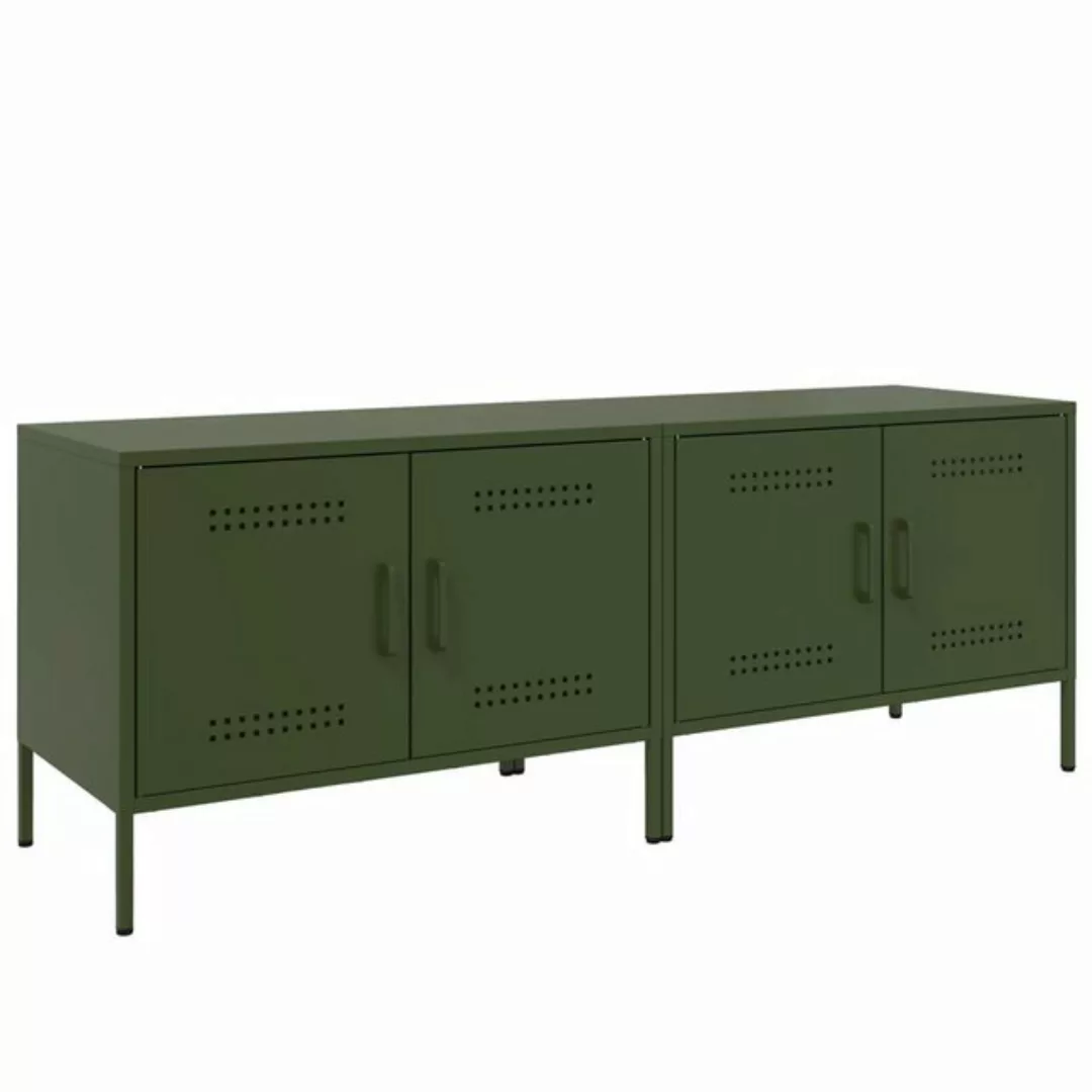 vidaXL TV-Schrank TV-Schränke 2 Stk. Olivgrün 68x39x50,5 cm Stahl günstig online kaufen