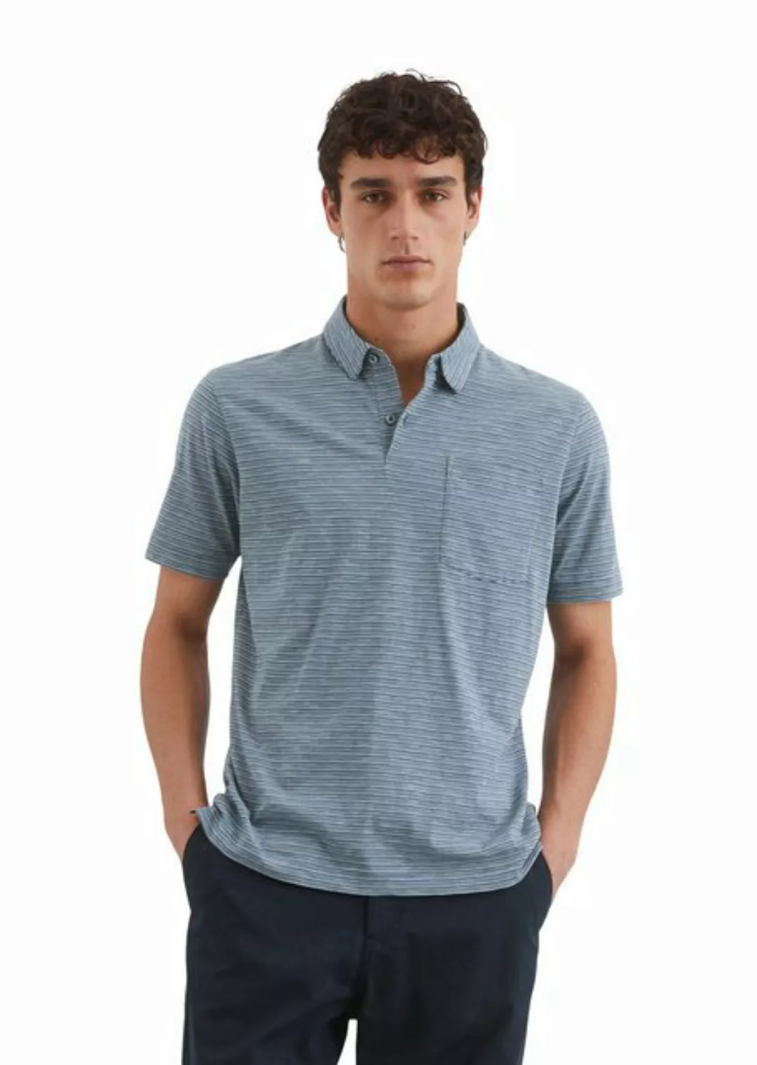 Marc O'Polo Poloshirt aus weichem Slub-Jersey günstig online kaufen