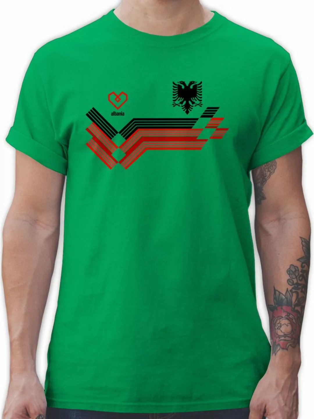 Shirtracer T-Shirt Albania Fanartikel EM, Albanien Wappen 2024 Fussball EM günstig online kaufen