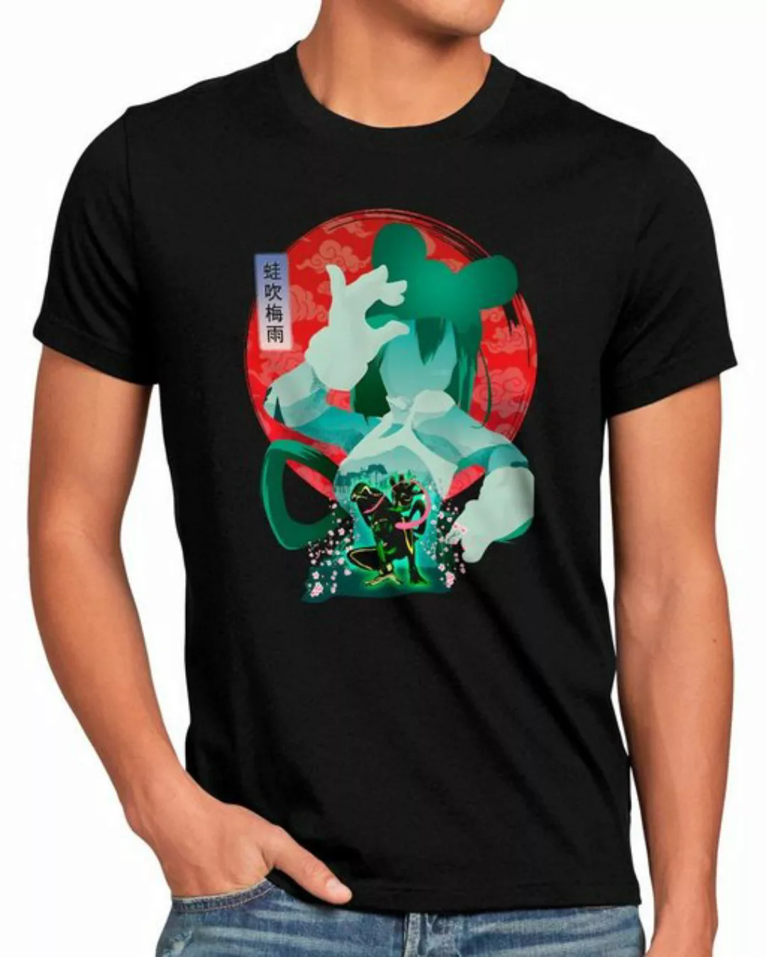 style3 T-Shirt Asui Tsuyu anime manga my hero academia cosplay günstig online kaufen