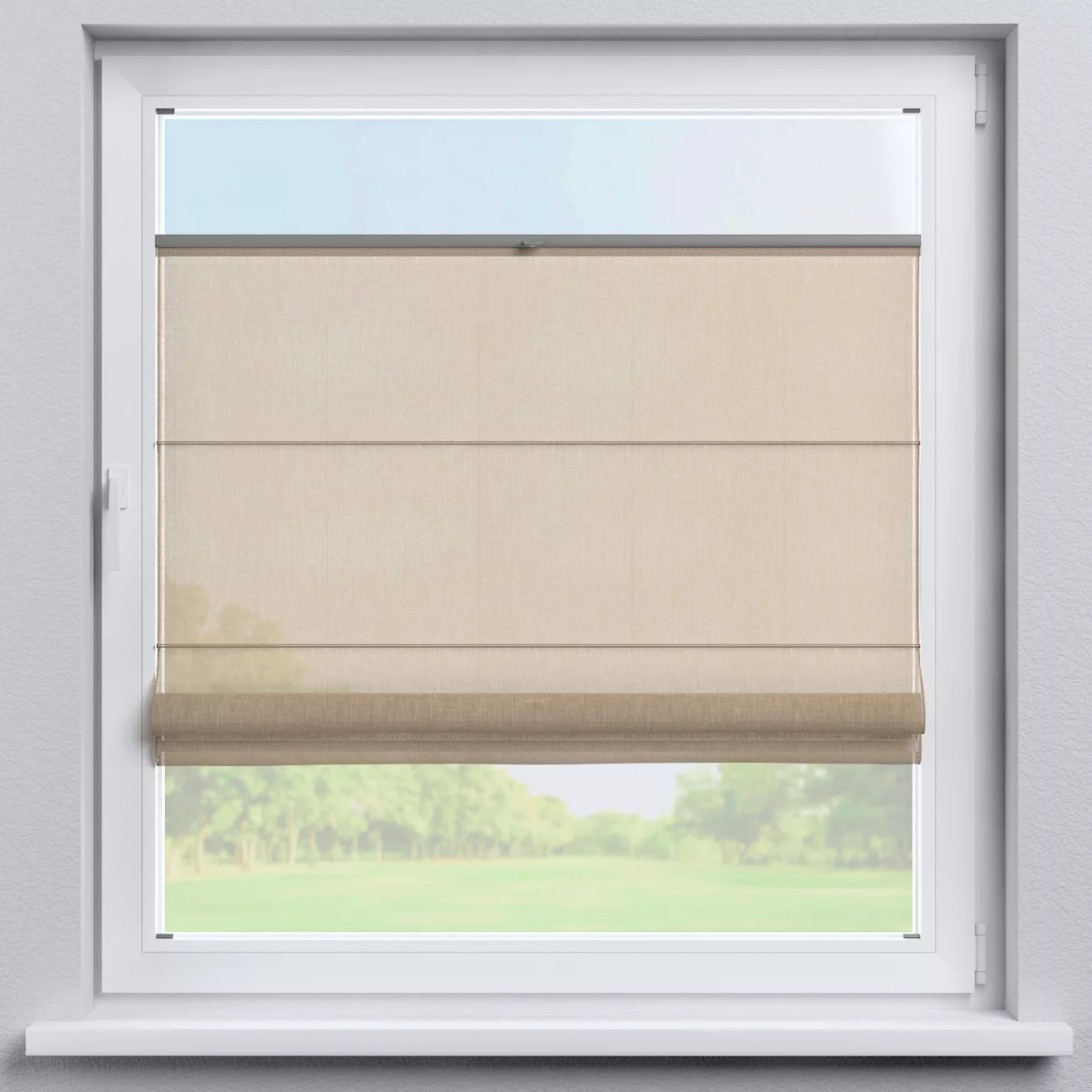Dekoria Flexibles Raffrollo Sizilien, beige, 130 x 170 cm günstig online kaufen
