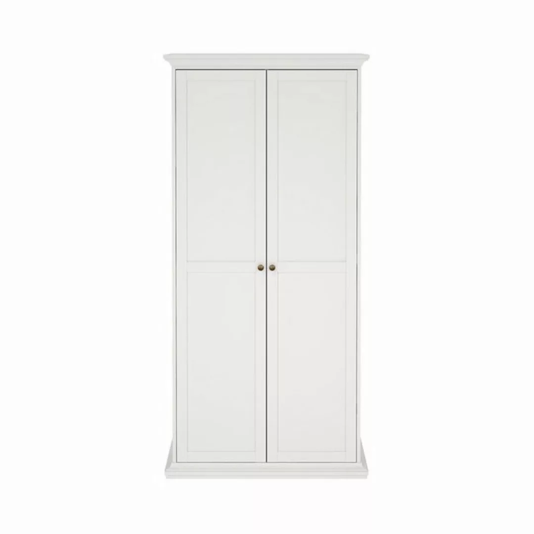 ebuy24 Kleiderschrank Venedig Kleiderschrank 2 Türen weiß. günstig online kaufen