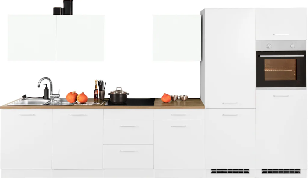 HELD MÖBEL Küchenzeile "Kehl", ohne E-Geräte, 360cm, für Kühl/Gefrierkombin günstig online kaufen