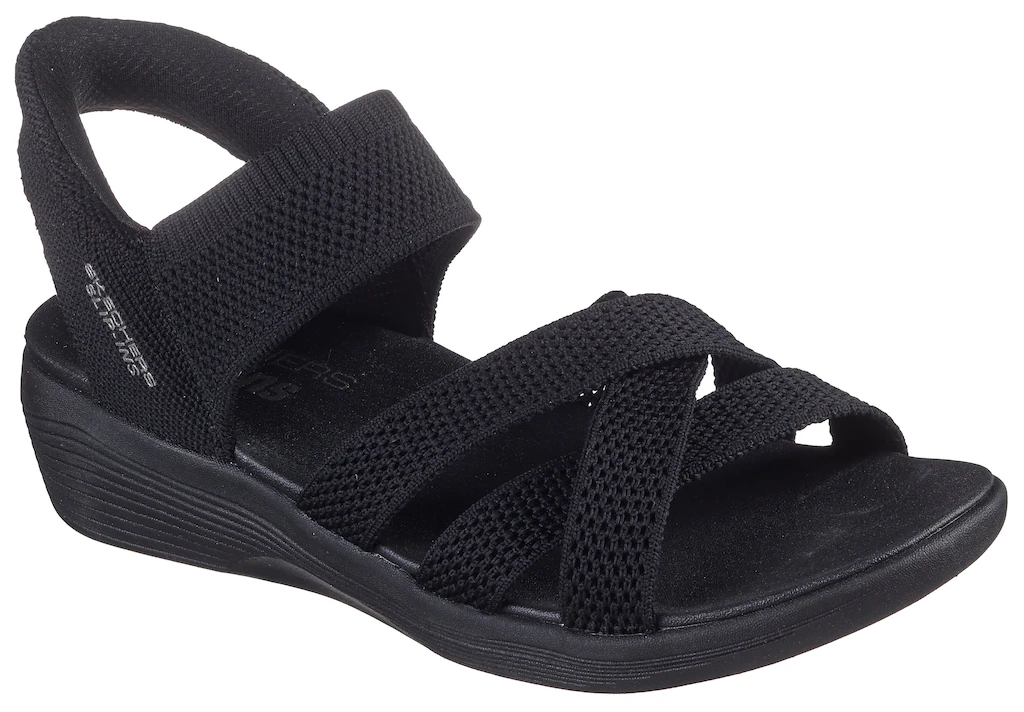 Skechers Keilsandalette "ARYA", Freizeitschuh, Sandale in veganer Verarbeit günstig online kaufen