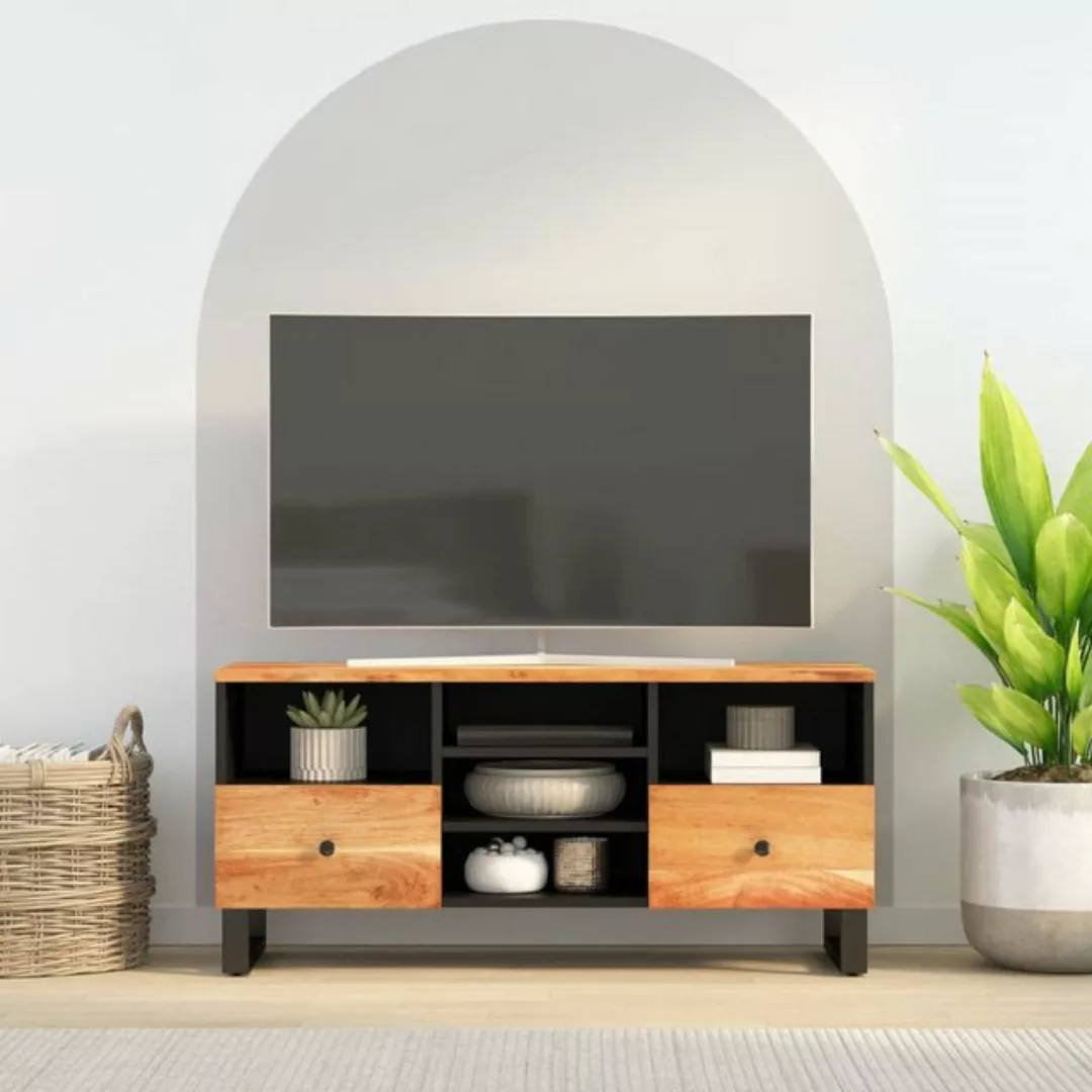 vidaXL TV-Schrank TV-Schrank 100x33x46 cm Massivholz Akazie und Spanplatte günstig online kaufen