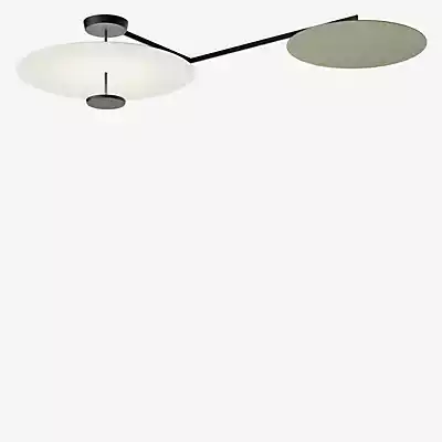 Vibia Flat Deckenleuchte LED 2-flammig, weiß/grün - 186 cm - Casambi günstig online kaufen