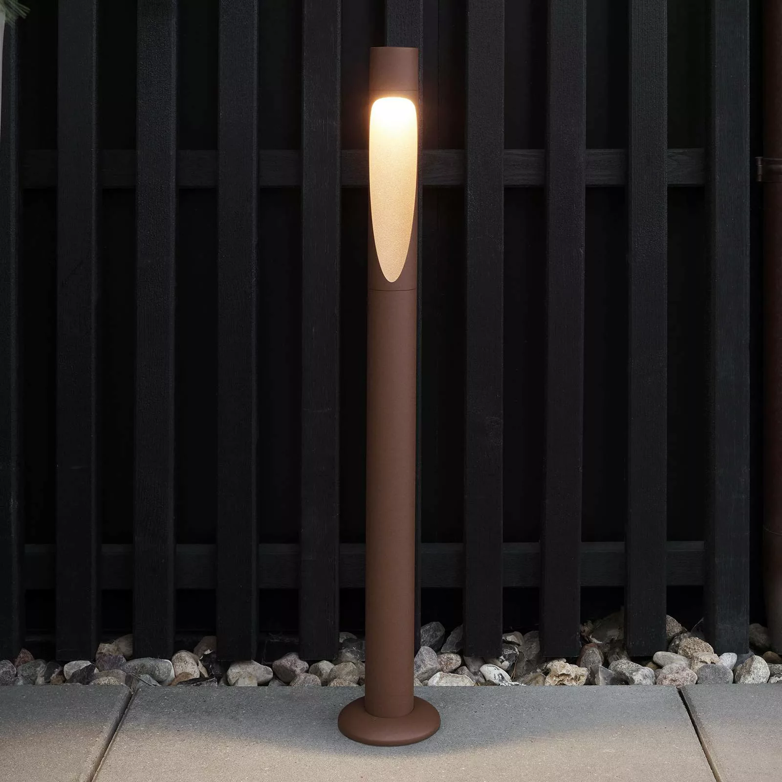 Louis Poulsen Wegeleuchte Flindt, 927, corten 70 cm Fuß 24 V günstig online kaufen