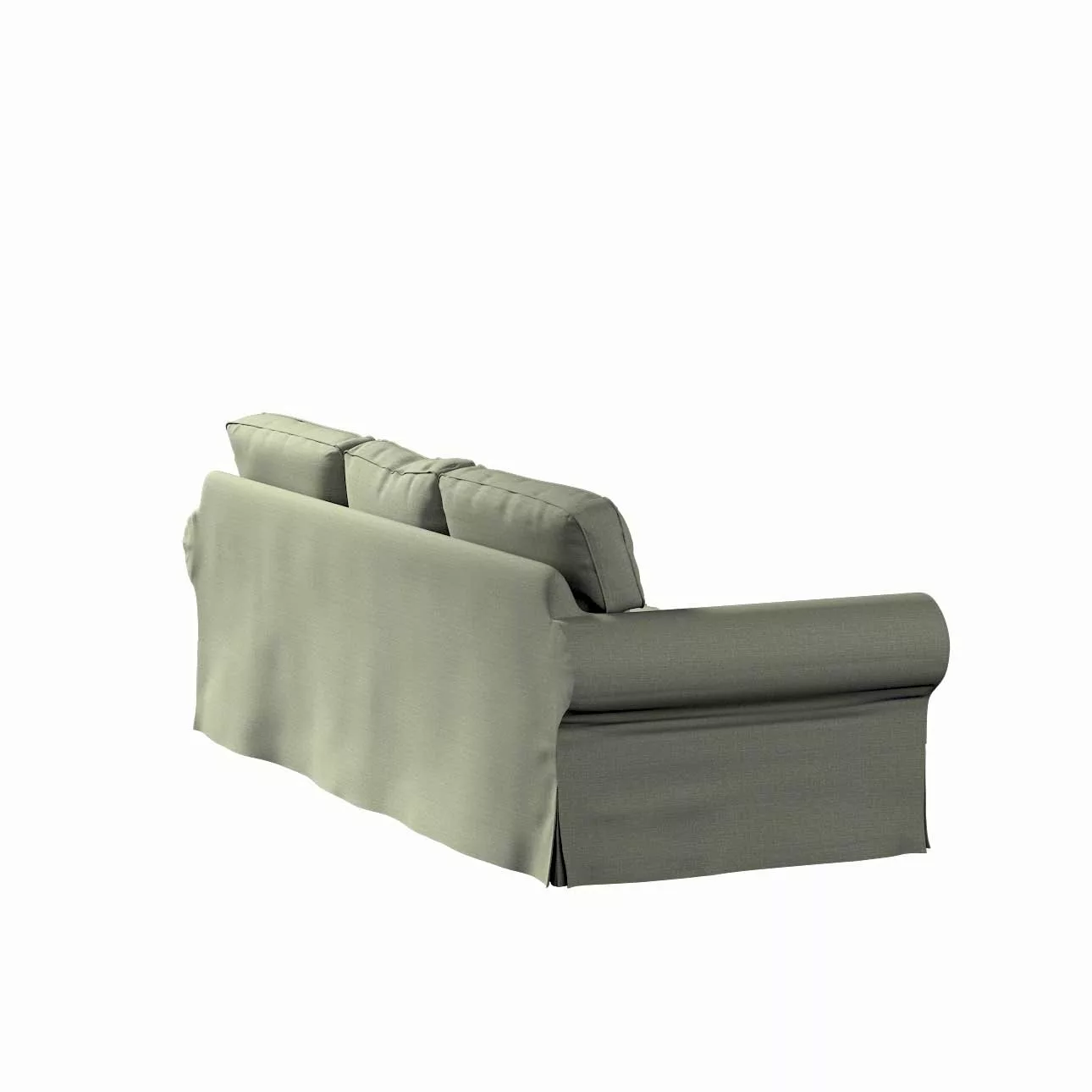 Bezug für Ektorp 3-Sitzer Sofa nicht ausklappbar, khaki, Sofabezug für Ekto günstig online kaufen