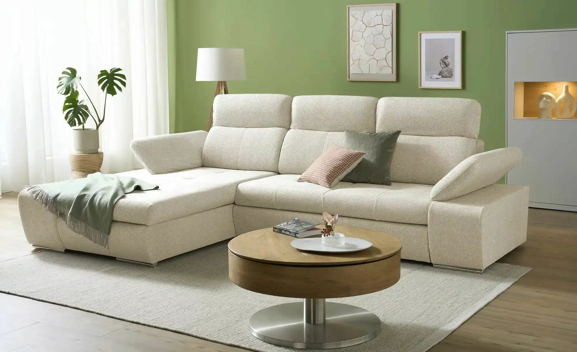 switch Ecksofa  Avilla ¦ beige ¦ Maße (cm): B: 285 H: 86 T: 187 Polstermöbe günstig online kaufen