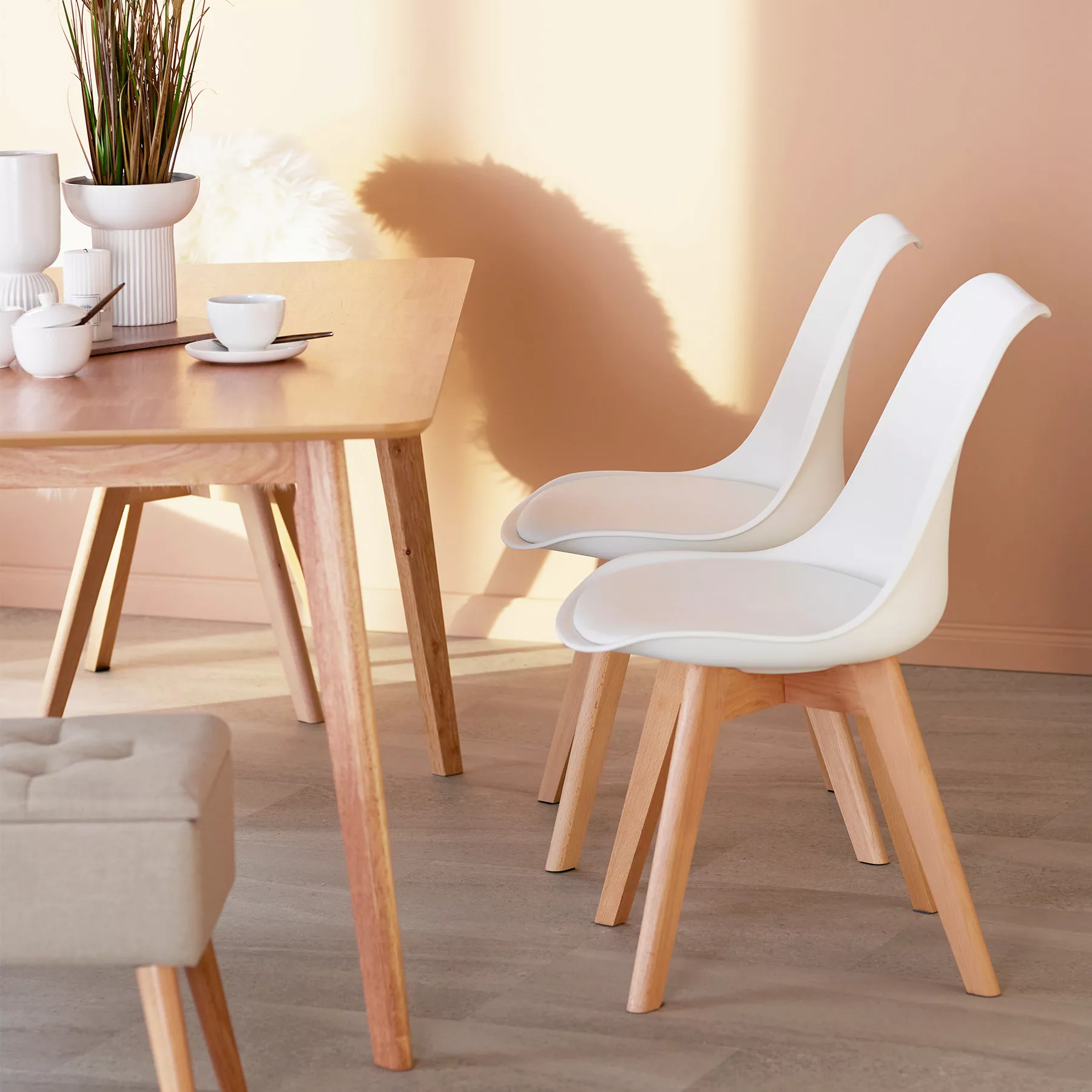 4 Esszimmerstühle Friederike - weiß günstig online kaufen