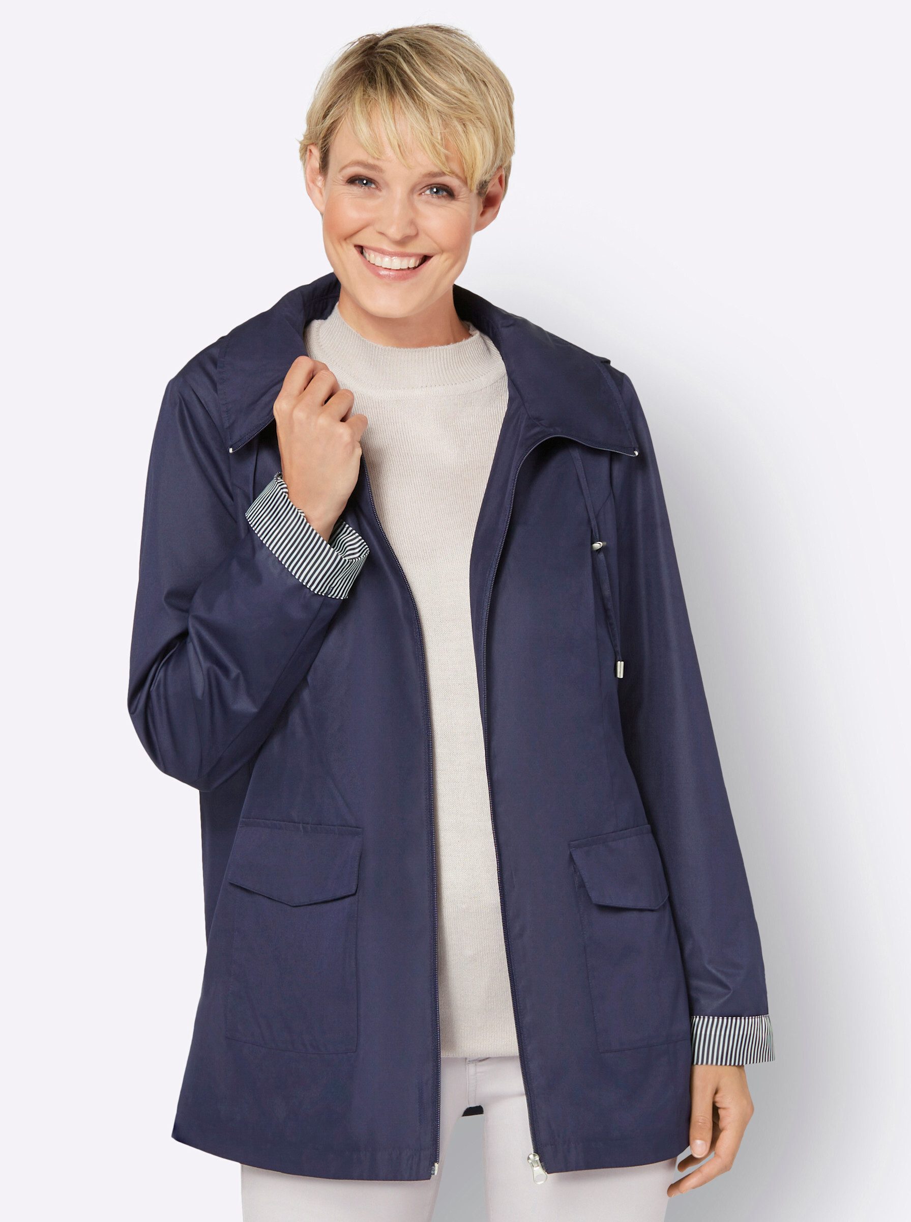 Classic Basics Langjacke, mit Kapuze günstig online kaufen