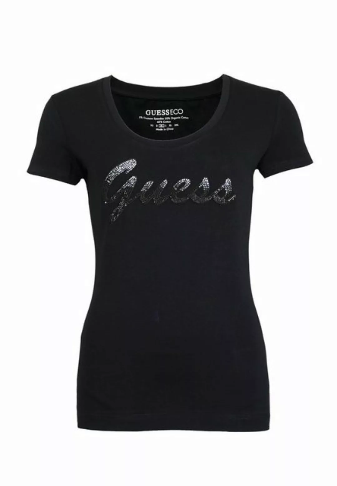 Guess T-Shirt T-Shirt SS RN Guess Shiny Kurzarmshirt (1-tlg) günstig online kaufen